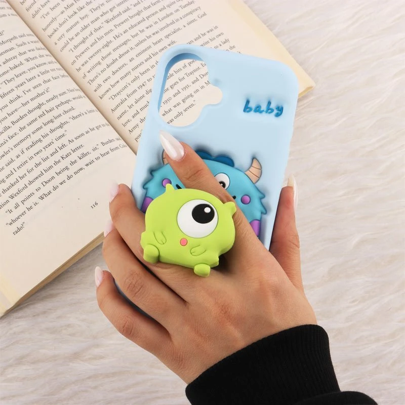 قاب عروسکی Vip Max آیفون iPhone 16 پاپ سوکت دار طرح Mike & Sully
