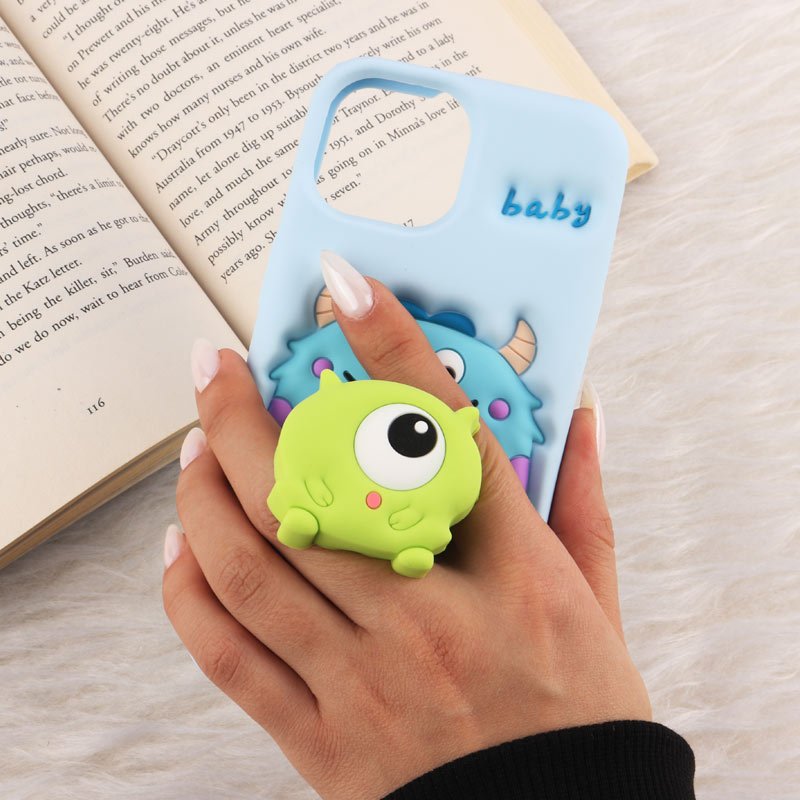 قاب عروسکی Vip Max آیفون iPhone 13 / 14 / 15 پاپ سوکت دار طرح Mike & Sully