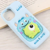 قاب عروسکی Vip Max آیفون iPhone 13 / 14 / 15 پاپ سوکت دار طرح Mike & Sully