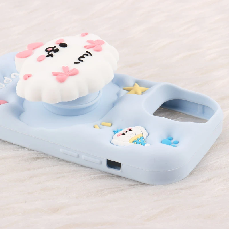 قاب سیلیکونی Vip Max آیفون iPhone 13 / 14 / 15 پاپ سوکت دار طرح Puppy