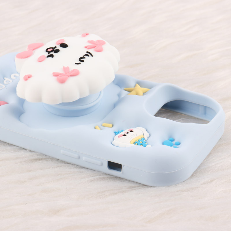 قاب سیلیکونی Vip Max آیفون iPhone 13 / 14 / 15 پاپ سوکت دار طرح Puppy