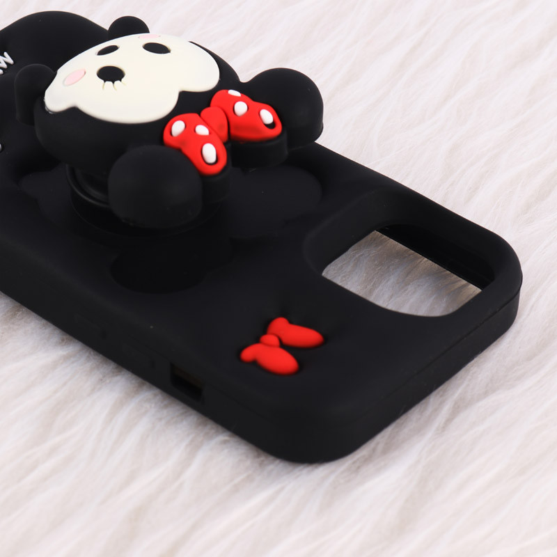 قاب عروسکی Vip Max آیفون iPhone 13 / 14 / 15 پاپ سوکت دار طرح Minnie Mouse