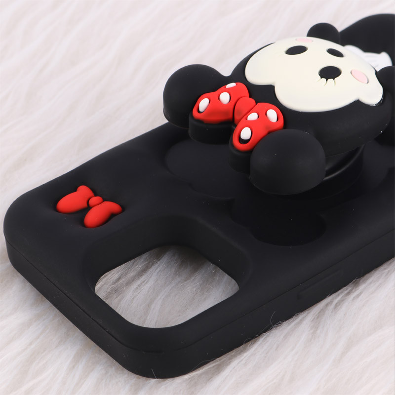 قاب عروسکی Vip Max آیفون iPhone 13 / 14 / 15 پاپ سوکت دار طرح Minnie Mouse