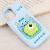قاب عروسکی Vip Max آیفون iPhone 12 Pro Max / 13 Pro Max پاپ سوکت دار طرح Mike & Sully