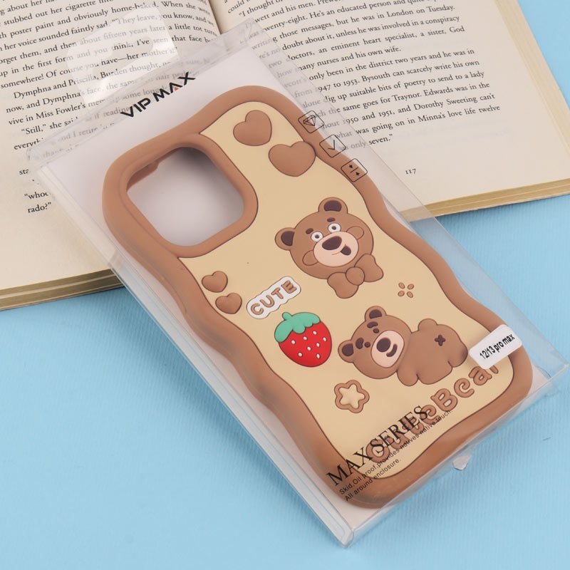 قاب عروسکی Vip Max آیفون iPhone 12 Pro Max / 13 Pro Max طرح Cute Bear
