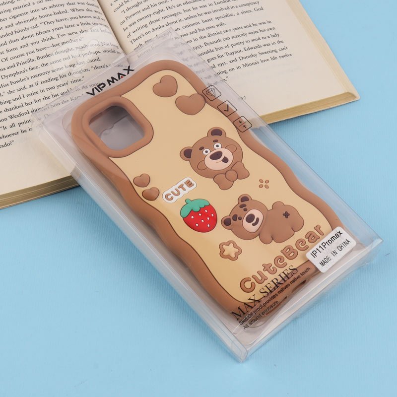 قاب عروسکی Vip Max آیفون iPhone 11 Pro Max طرح Cute Bear