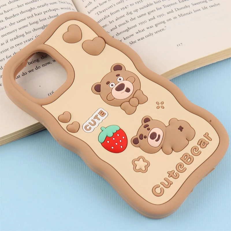 قاب عروسکی Vip Max آیفون iPhone 13 / 14 طرح Cute Bear