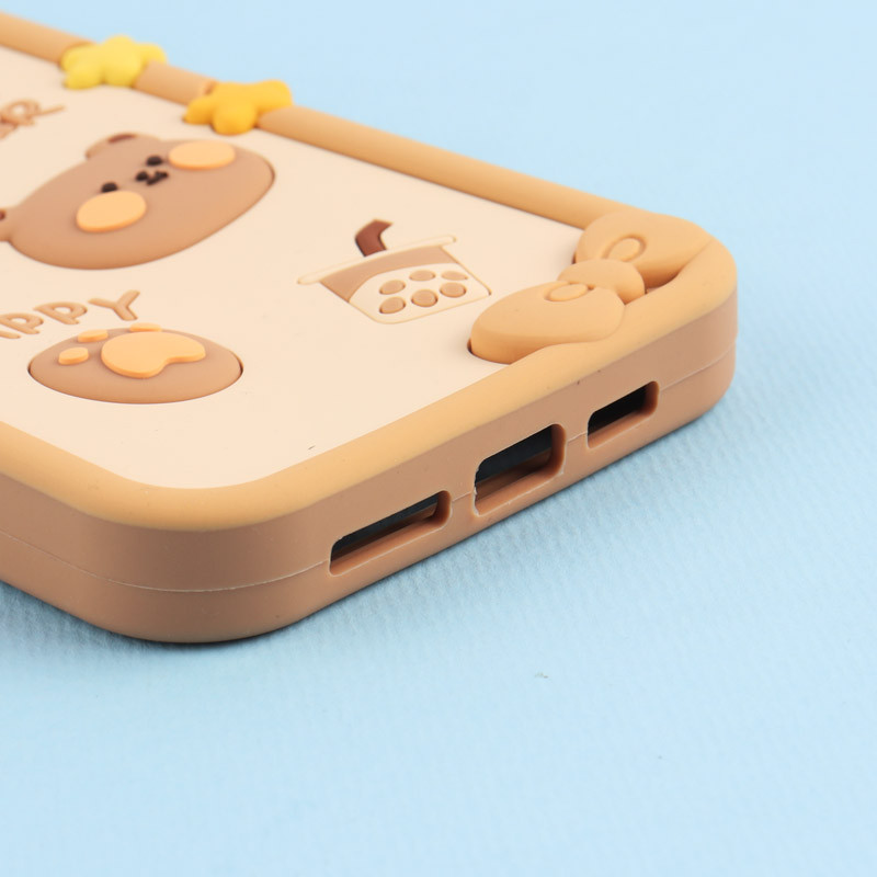 قاب عروسکی Vip Max آیفون iPhone 12 Pro Max / 13 Pro Max طرح Cute Bear Happy