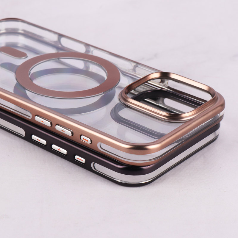 قاب مگ سیف Linex آیفون iPhone 16 Pro Max شفاف دور براق