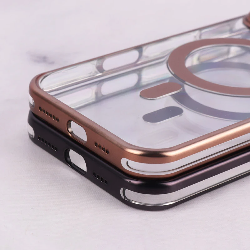 قاب مگ سیف Linex آیفون iPhone 16 Pro Max شفاف دور براق