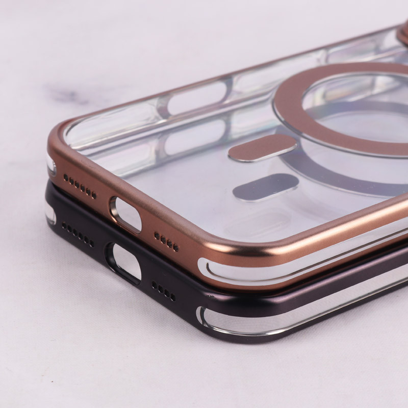 قاب مگ سیف Linex آیفون iPhone 16 Pro Max شفاف دور براق