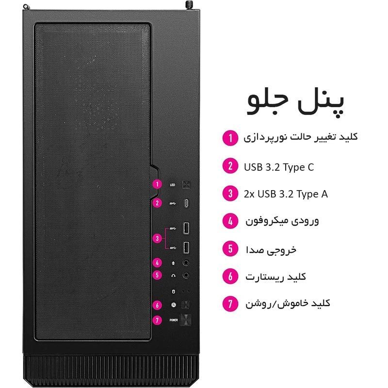 کیس کامپیوتر ام اس آی MSI MPG VELOX 100R Black