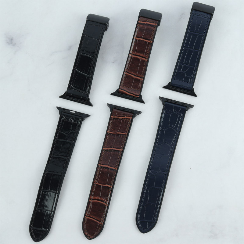 بند اپل واچ چرمی Watch Band سایز 42/44/45/49 میلی متری کد 1