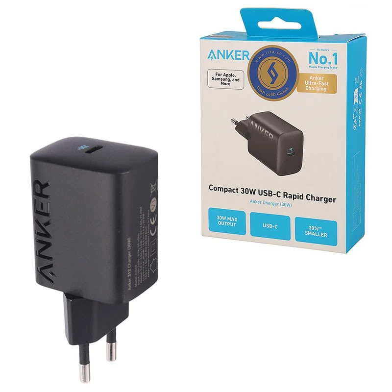 شارژر دیواری 30 وات انکر A2640 PD 3A