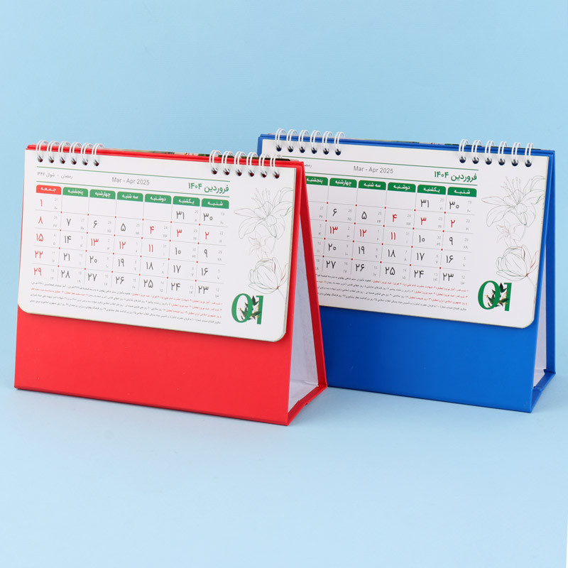 تقویم رومیزی 1404 طرح طبیعت کد 2