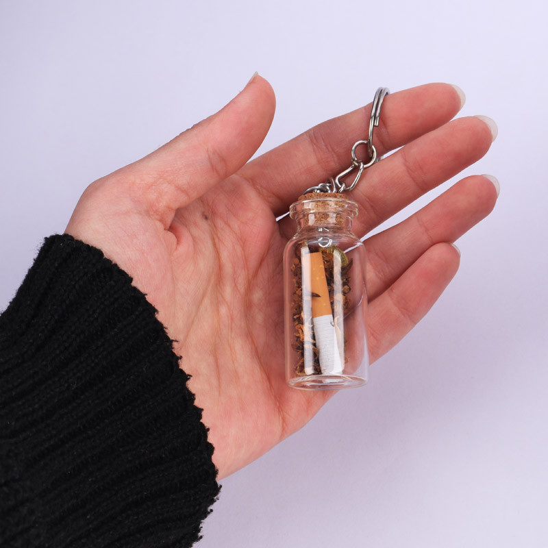 جاکلیدی قوطی شیشه ای کوچک
