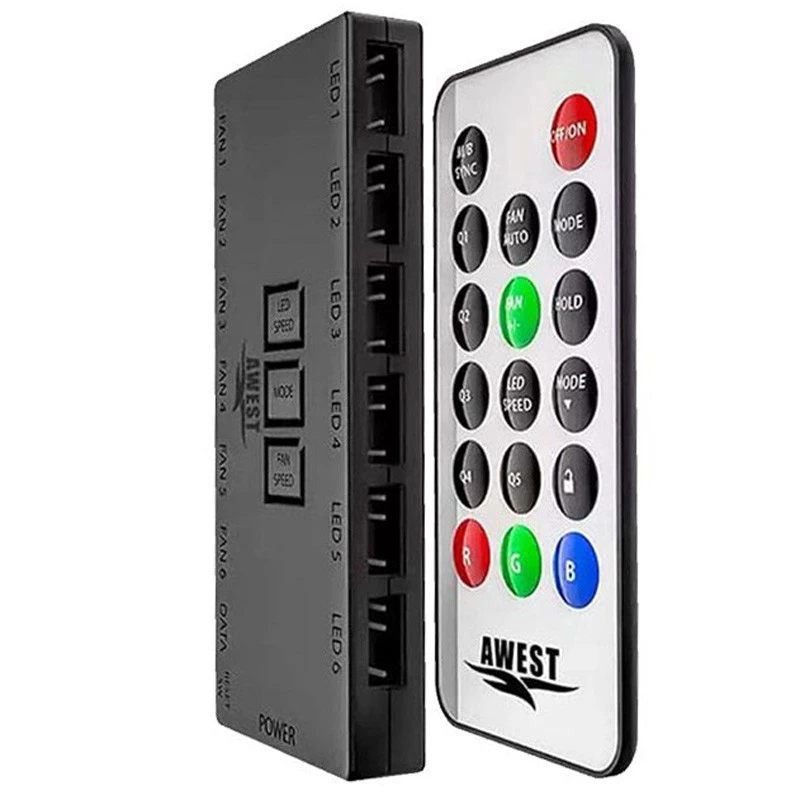 هاب فن و کنترلر نورپردازی اوست Awest 6Port