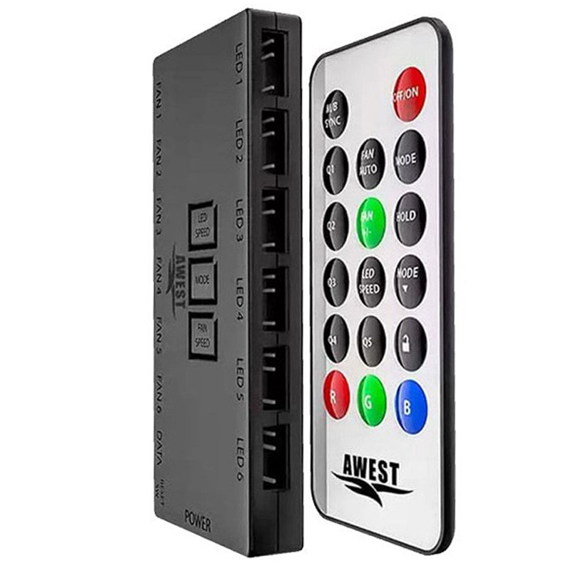هاب فن و کنترلر نورپردازی اوست Awest 6Port