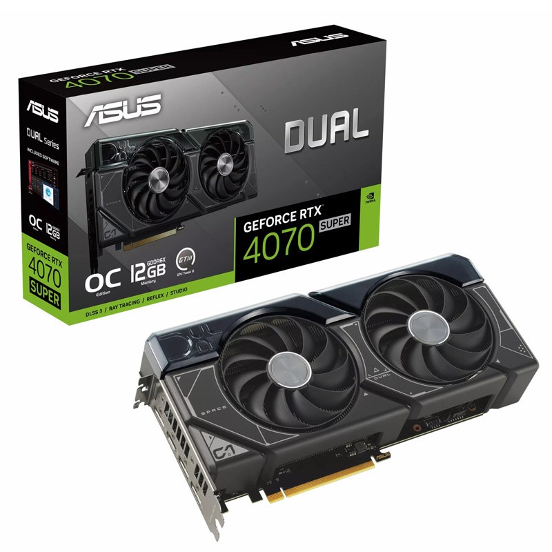 کارت گرافیک ASUS Dual GeForce RTX 4070 Super OC Edition 12GB GDDR6X 192Bit