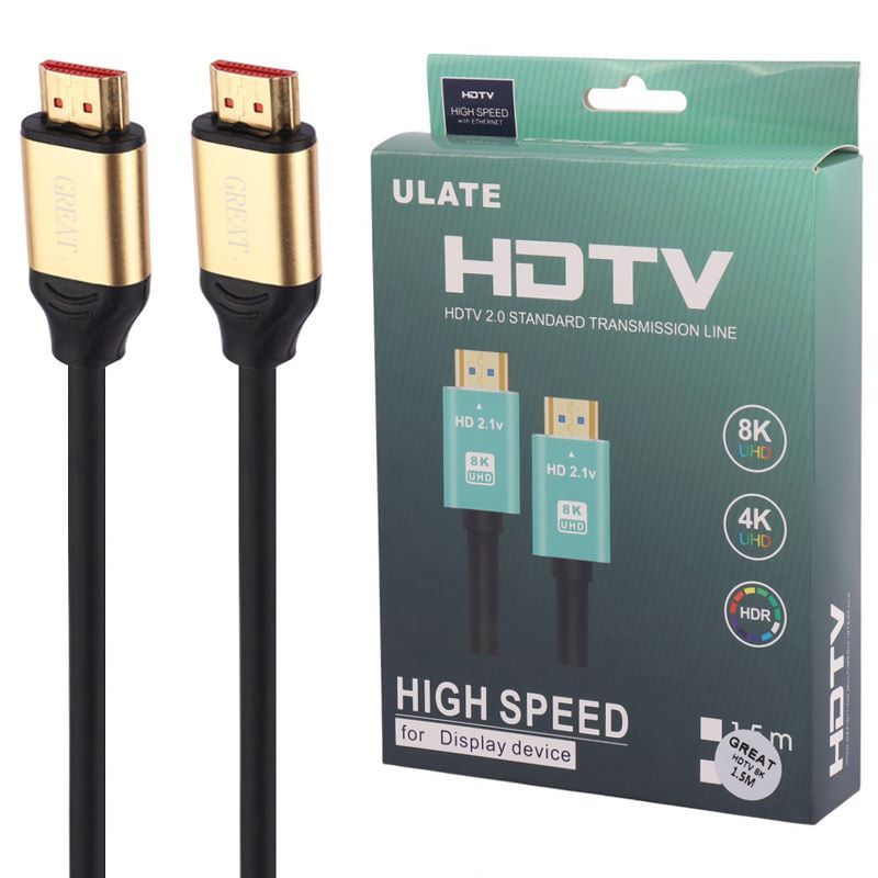 کابل HDMI 8k گریت ulate طول 1.5 متر