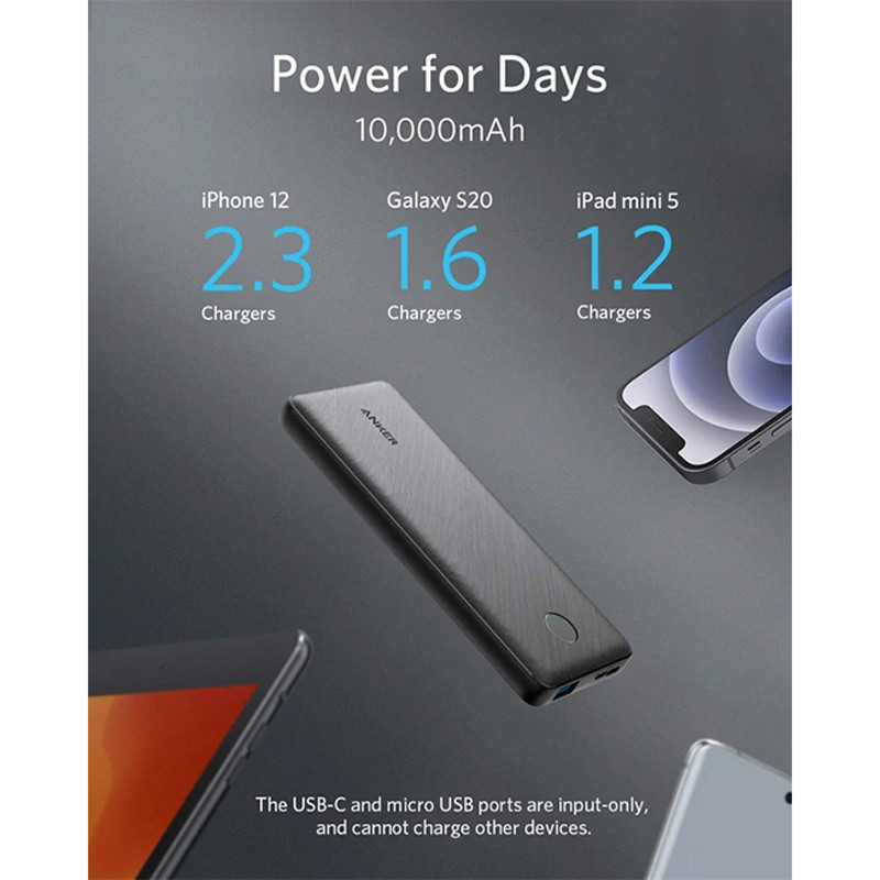 پاور بانک فست شارژ 10000 انکر Anker PowerCore Slim A1229 PD 12W