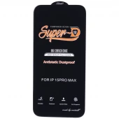 گلس Super D آنتی استاتیک میتوبل آیفون iPhone 15 Pro Max