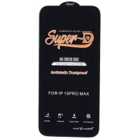 گلس Super D آنتی استاتیک میتوبل آیفون iPhone 15 Pro Max