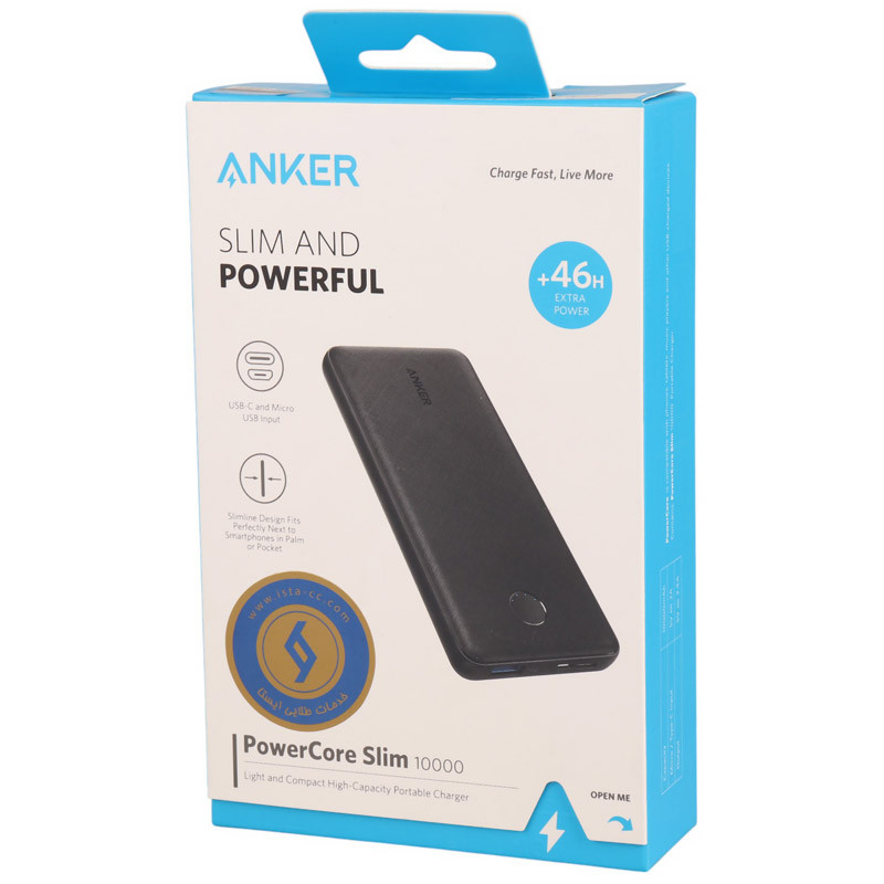 پاور بانک فست شارژ 10000 انکر Anker PowerCore Slim A1229 2.4A 12W