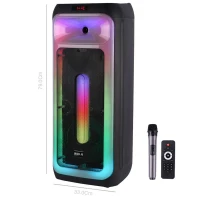 اسپیکر چمدانی بلوتوثی WDLR DR-1028 + میکروفون و ریموت کنترل