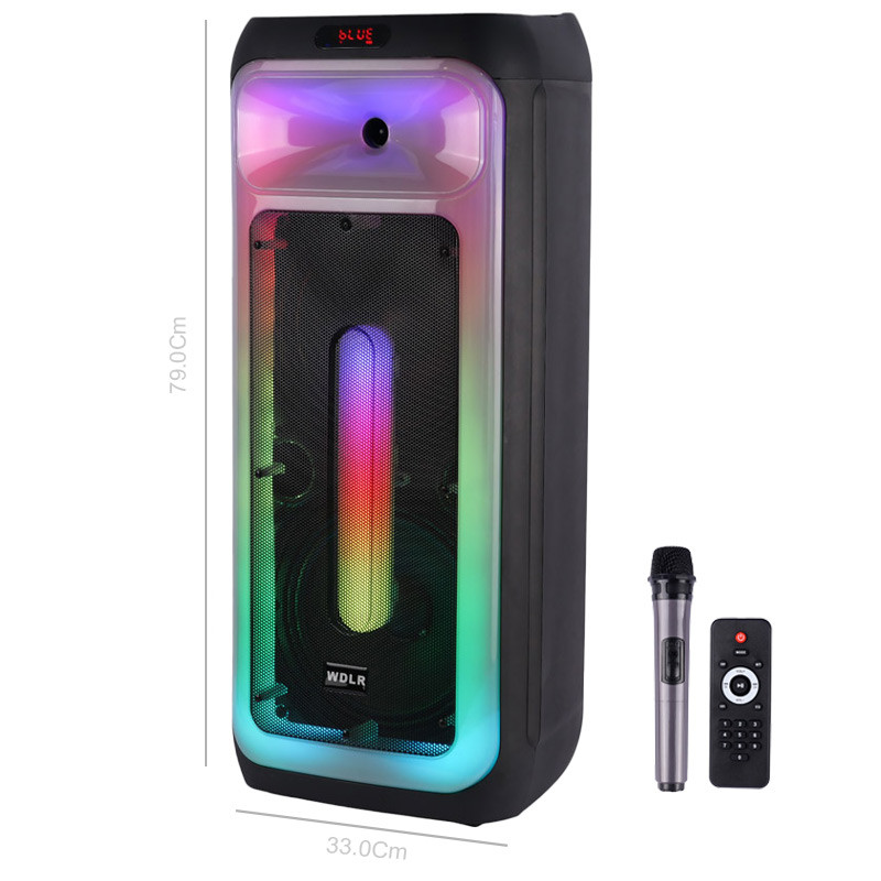 اسپیکر چمدانی بلوتوثی WDLR DR-1028 + میکروفون و ریموت کنترل
