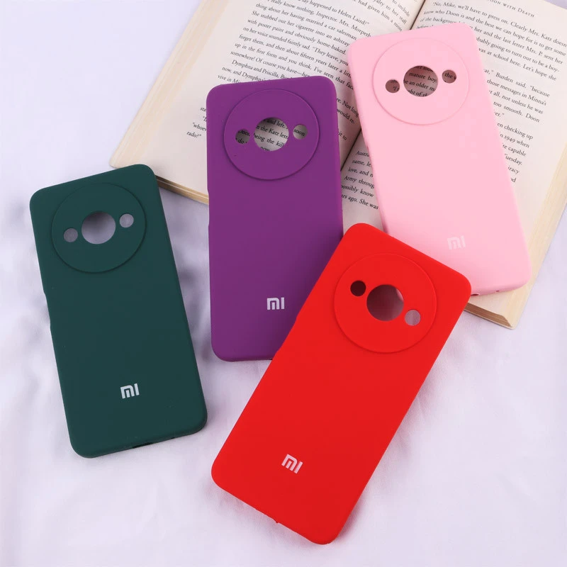 قاب سیلیکونی اصلی زیربسته شیائومی Redmi A3 / A3X محافظ لنزدار