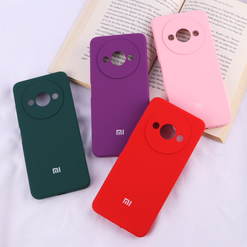 قاب سیلیکونی اصلی زیربسته شیائومی Redmi A3 / A3X محافظ لنزدار