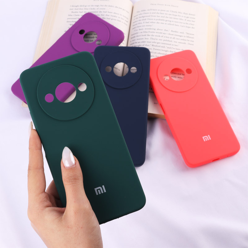 قاب سیلیکونی اصلی زیربسته شیائومی Redmi A3 / A3X محافظ لنزدار