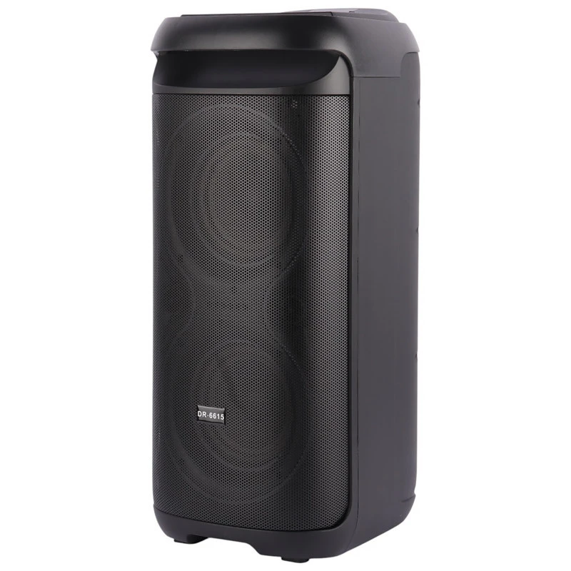 اسپیکر چمدانی بلوتوثی DR-6615 + میکروفون و ریموت کنترل