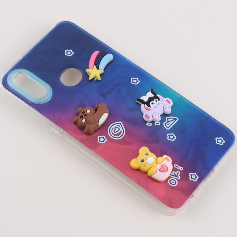 قاب عروسکی برجسته سامسونگ Galaxy A10s طرح موج دار دو رنگ