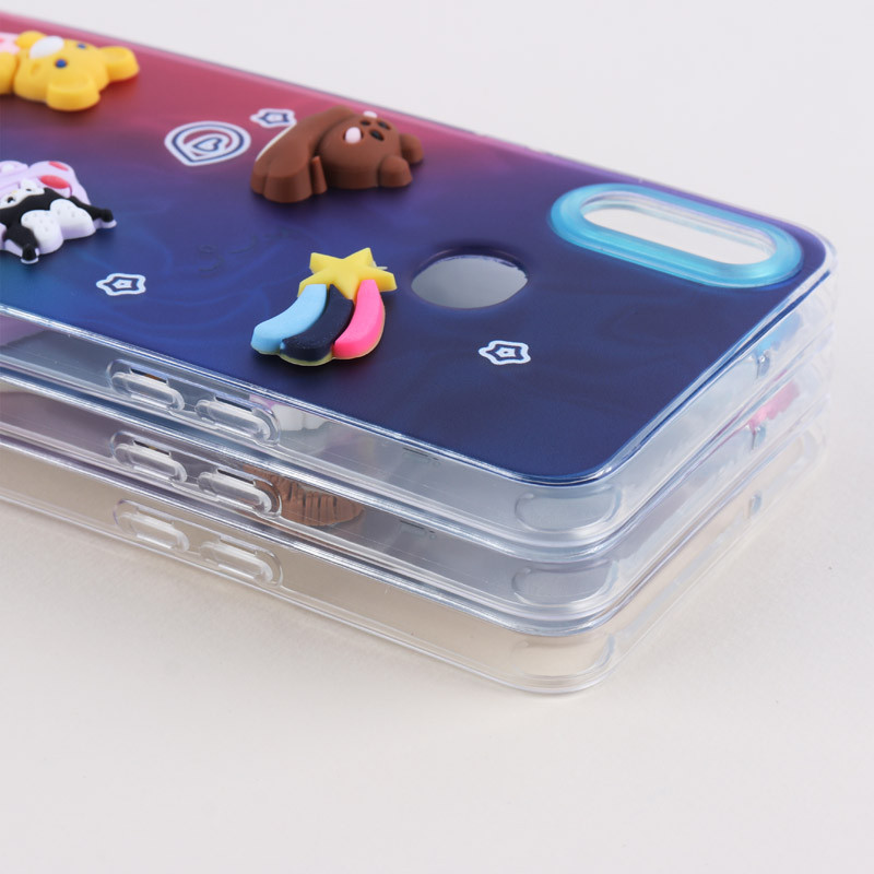قاب عروسکی برجسته سامسونگ Galaxy A10s طرح موج دار دو رنگ