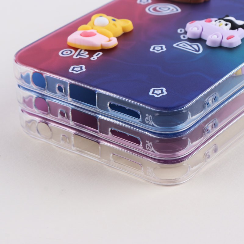 قاب عروسکی برجسته سامسونگ Galaxy A10s طرح موج دار دو رنگ