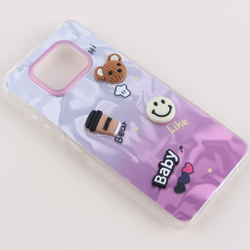 قاب عروسکی برجسته شیائومی Poco X3 / X3 NFC / X3 Pro طرح موج دار دو رنگ