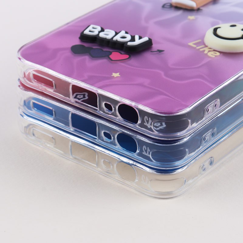 قاب عروسکی برجسته سامسونگ Galaxy A13 4G طرح موج دار دو رنگ