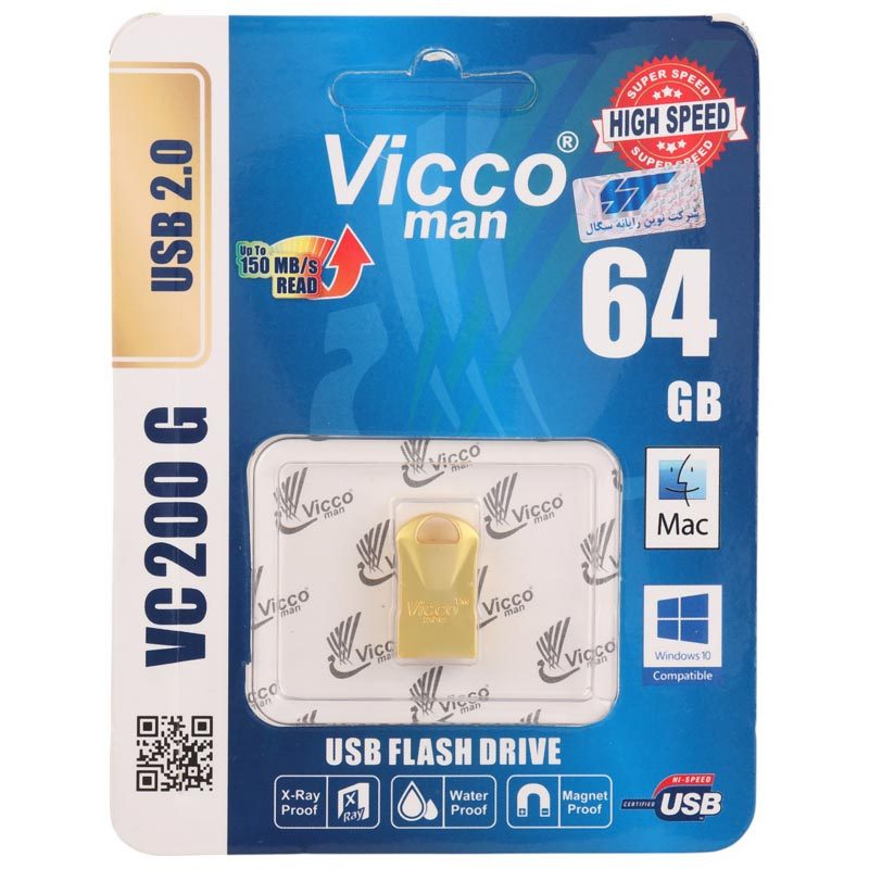 فلش ۶۴ گیگ ویکومن Vicco VC200