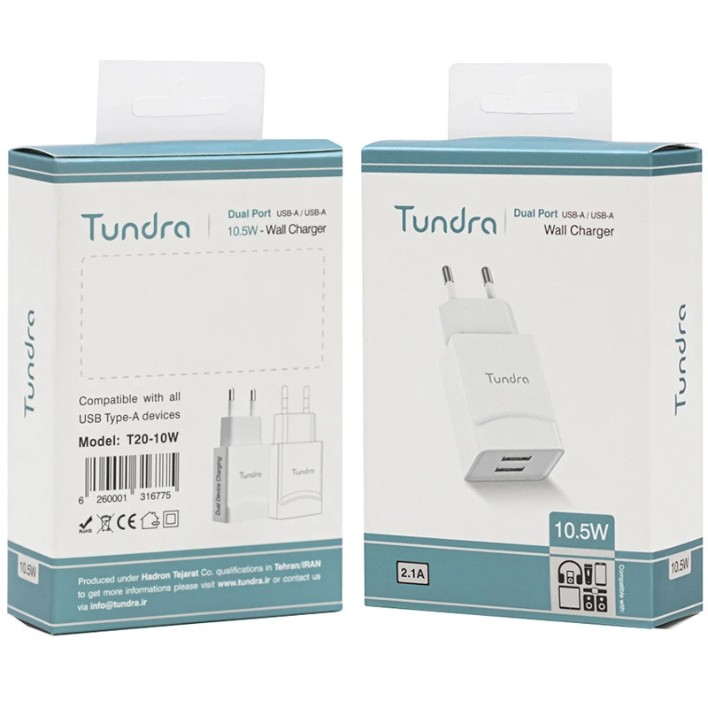 شارژر دیواری 10.5 وات تاندرا T20-10W 2.1A