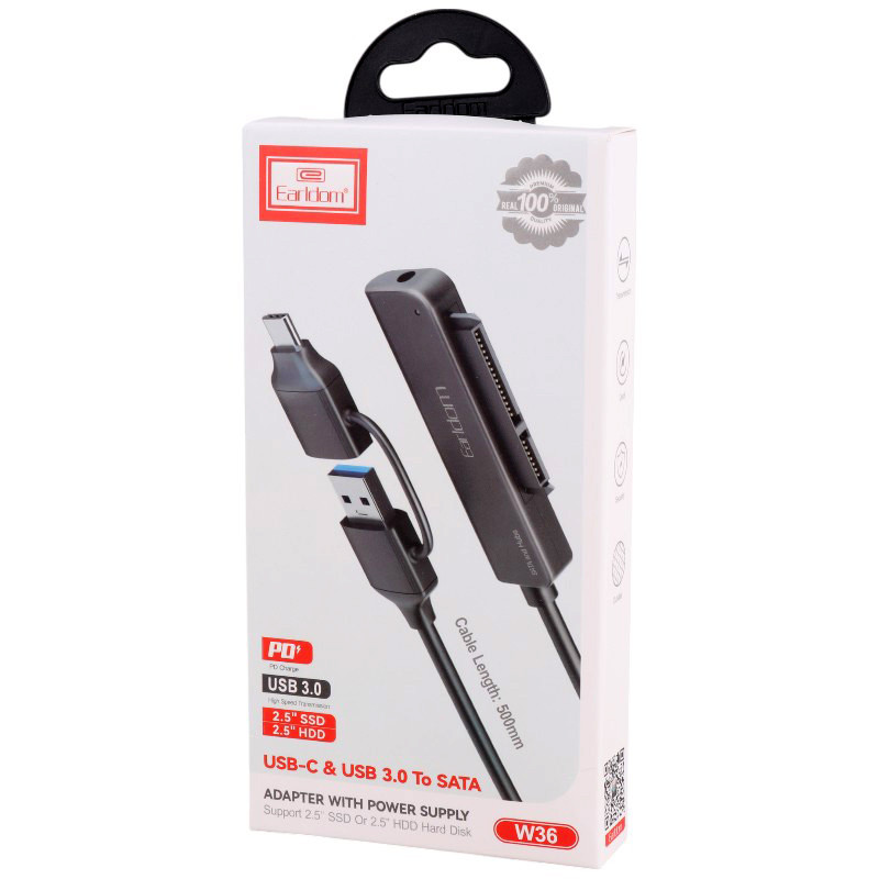 تبدیل سیم وصل Earldom ET-W36 Type-C / USB 3.0 To SATA