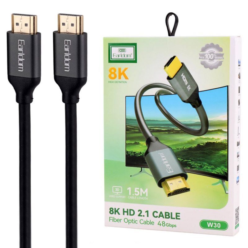 کابل HDMI 8k ارلدام W30 طول 1.5 متر