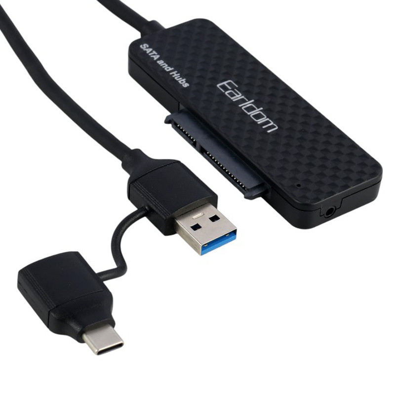 هاب 3 پورت و تبدیل USB 3.0 / Type-C To SATA ارلدام ET-W37