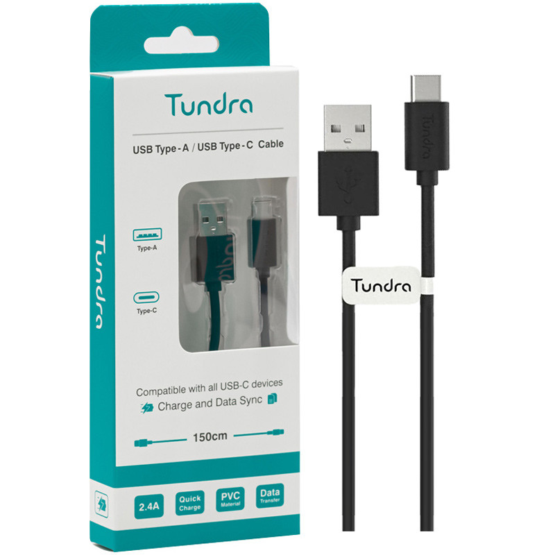 کابل تایپ سی فست شارژ Tundra T10A-C150 2.4A QC 1.5m