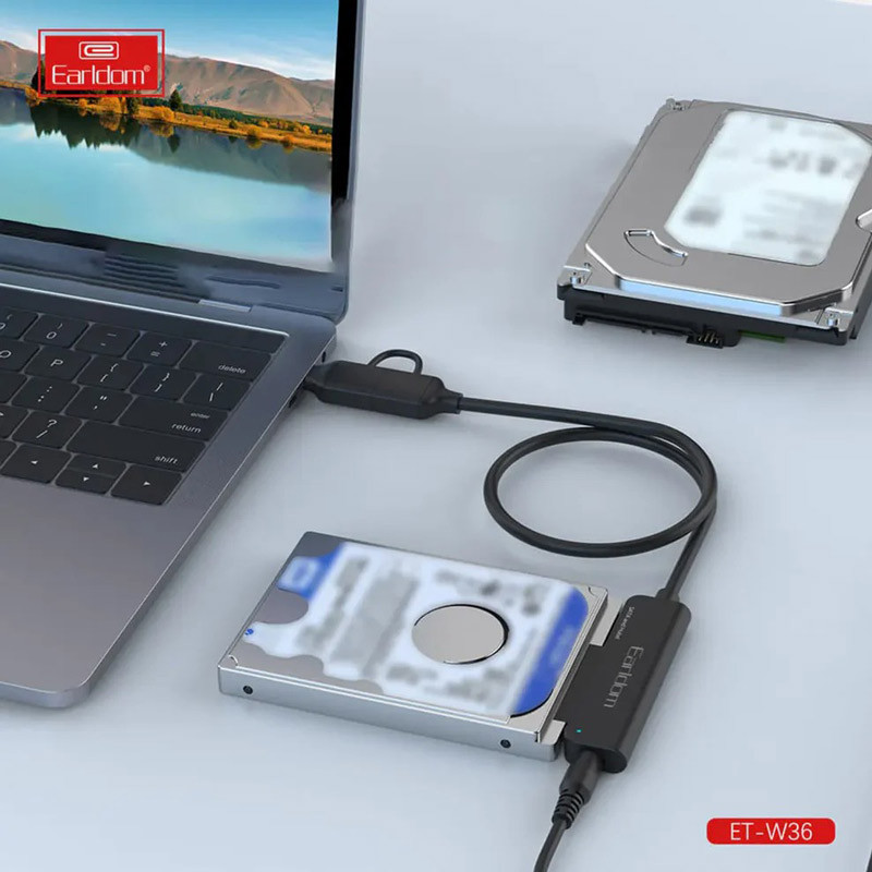 تبدیل سیم وصل Earldom ET-W36 Type-C / USB 3.0 To SATA