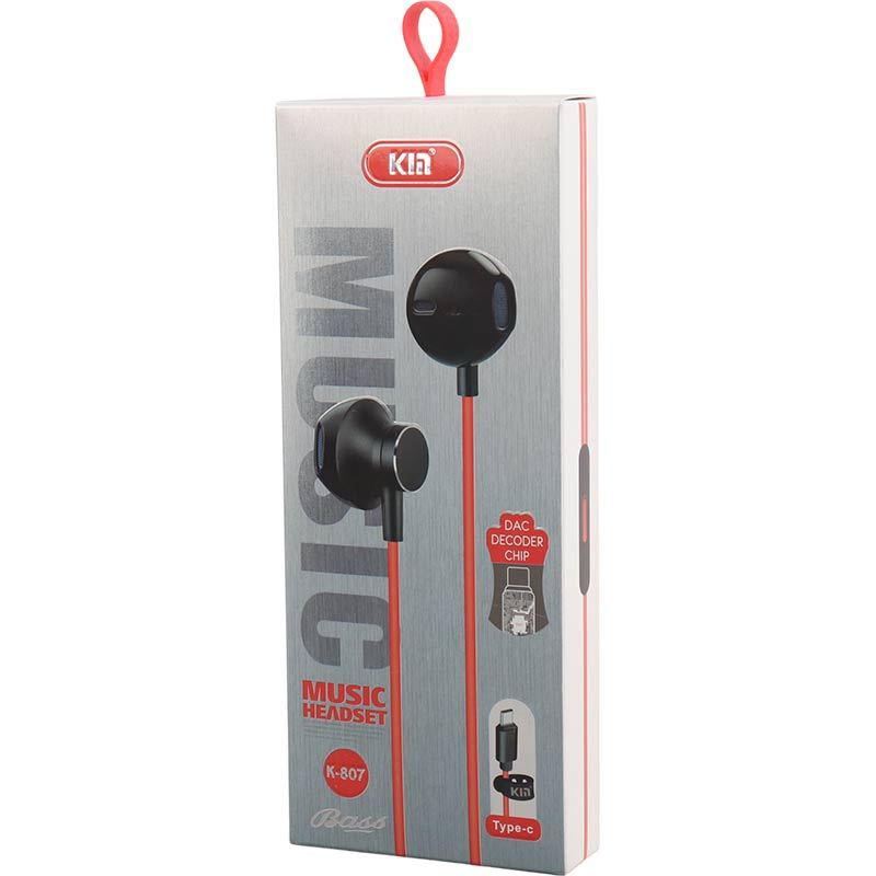 هندزفری تایپ سی کی ام K-807