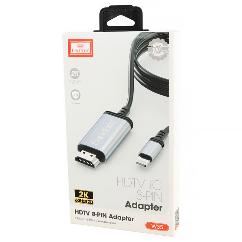 کابل تبدیل Earldom ET-W35 Lightning to HDMI 2m