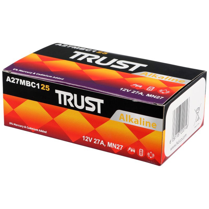 باتری ریموت کنترل Trust Alkaline 12V A27M