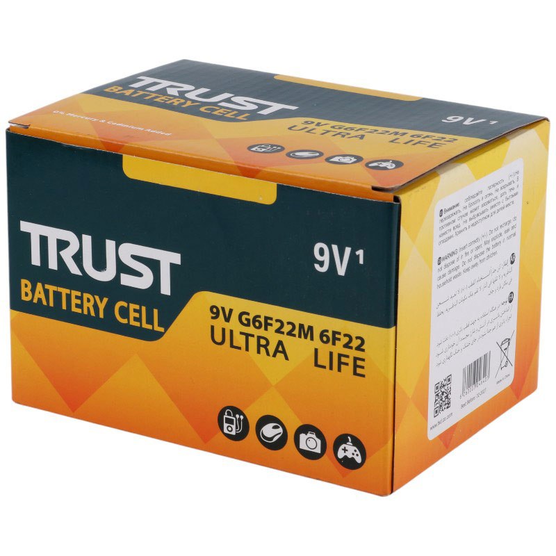 باتری کتابی Trust Ultra Life 9V